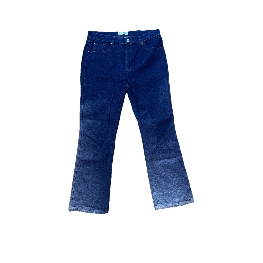 Sene Women's Jeans Dark Blue Tailored Actual Size 34 X 27 Cotton Stretch
